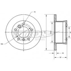 stabdžių diskas (1vnt)
                                TOMEX Brakes                                                TX70-35,