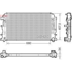 radiatorius, variklio aušinimas
                                DENSO                                                DRM1711