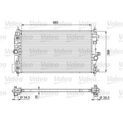 Radiatorius, variklio aušinimas
VALEO 701733,