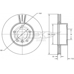 stabdžių diskas (1vnt)
                                TOMEX Brakes                                                TX72-95,