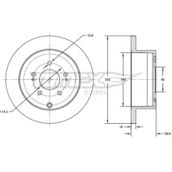 stabdžių diskas (1vnt)
                                TOMEX Brakes                                                TX73-16,