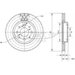 stabdžių diskas (1vnt)
                                TOMEX Brakes                                                TX70-42,
