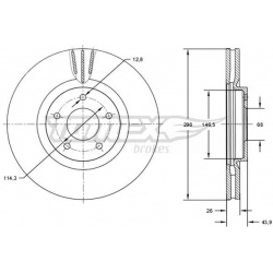 stabdžių diskas (1vnt)
                                TOMEX Brakes                                                TX71-84,