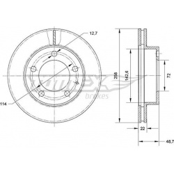 stabdžių diskas (1vnt)
                                TOMEX Brakes                                                TX70-70,