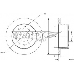 stabdžių diskas (1vnt)
                                TOMEX Brakes                                TX72-35, TOMEX Brakes, T