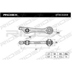 pakabos svirtis
                                RIDEX                                273C0259, Nenurodytas gamintojas, 273C02