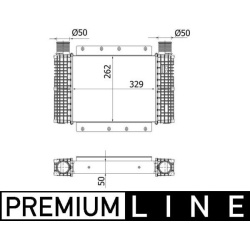 tarpinis suslėgto oro aušintuvas, kompresorius BEHR *** PREMIUM LINE ***
                                MAHLE             