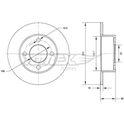 stabdžių diskas (1vnt)
                                TOMEX Brakes                                                TX70-57,