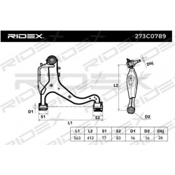 pakabos svirtis
                                RIDEX                                                273C0789, Nenurodytas ga