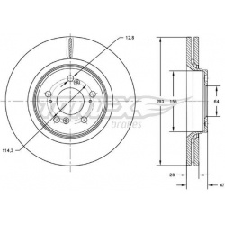 stabdžių diskas (1vnt)
                                TOMEX Brakes                                                TX73-07,