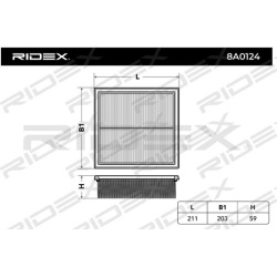 oro filtras
                                RIDEX                                8A0124, Nenurodytas gamintojas, 8A0124, auto