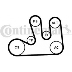 CONTINENTAL CTAM                                                5PK1750K1, CONTINENTAL CTAM, 5PK1750K1, auto detalė
