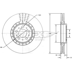 stabdžių diskas (1vnt)
                                TOMEX Brakes                                TX73-09, TOMEX Brakes, T