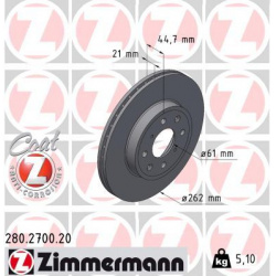 stabdžių diskas (1vnt) COAT Z
                                ZIMMERMANN                                                280