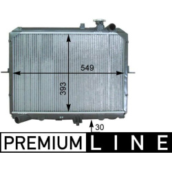 radiatorius, variklio aušinimas BEHR *** PREMIUM LINE ***
                                MAHLE                             