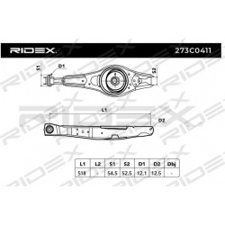 pakabos svirtis
                                RIDEX                                273C0411, Nenurodytas gamintojas, 273C04