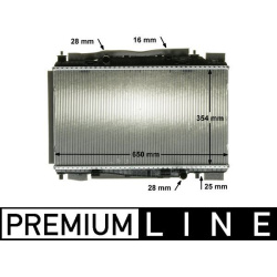 radiatorius, variklio aušinimas BEHR *** PREMIUM LINE ***
                                MAHLE                             