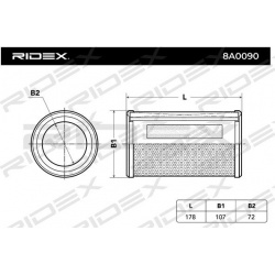 oro filtras
                                RIDEX                                                8A0090, Nenurodytas gamintoj