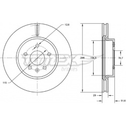 stabdžių diskas (1vnt)
                                TOMEX Brakes                                                TX73-69,