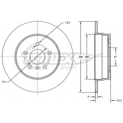 stabdžių diskas (1vnt)
                                TOMEX Brakes                                                TX72-68,