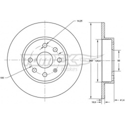 stabdžių diskas (1vnt)
                                TOMEX Brakes                                                TX71-52,