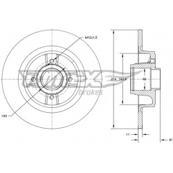 stabdžių diskas (1vnt)
                                TOMEX Brakes                                TX70-801, TOMEX Brakes, 
