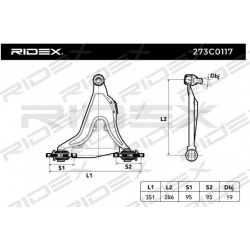 pakabos svirtis
                                RIDEX                                273C0117, Nenurodytas gamintojas, 273C01