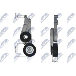 įtempiklio skriemulys, V formos rumbuotas diržas
                                NTY-SPEC                                  