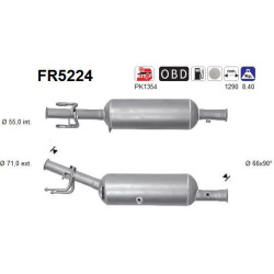 suodžių / kietųjų dalelių filtras, išmetimo sistema
FR5224, AS, FR5224,