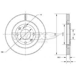 stabdžių diskas (1vnt)
                                TOMEX Brakes                                                TX70-31,