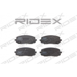 stabdžių trinkelių rinkinys, diskinis stabdys
                                RIDEX                                       