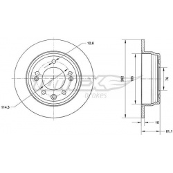 stabdžių diskas (1vnt)
                                TOMEX Brakes                                                TX70-51,