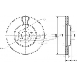 stabdžių diskas (1vnt)
                                TOMEX Brakes                                                TX70-44,