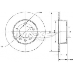 stabdžių diskas (1vnt)
                                TOMEX Brakes                                                TX70-37,