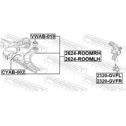 pakabos svirtis
                                FEBEST                                2624-ROOMLH, Nenurodytas gamintojas, 26