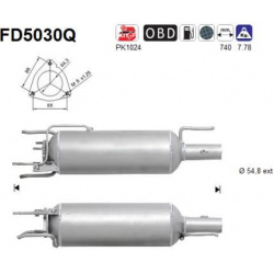 suodžių / kietųjų dalelių filtras, išmetimo sistema
                                FD5030Q, AS, FD5030Q, auto detalė