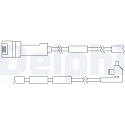 įspėjimo kontaktas, stabdžių trinkelių susidėvėjimas
                                DELPHI                           