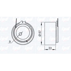 Įtempėjas diržo
                                IPD                                                14-0826, IPD, 14-0826, 