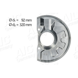 apsauginis skydas, stabdžių diskas Original AIC Quality
                                71356, Nenurodytas gamintojas, 7135