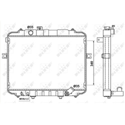 radiatorius, variklio aušinimas
                                NRF                                                53034, NR