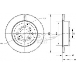 Stabdžių diskas
                                TOMEX Brakes                                                TX70-84, TOMEX 