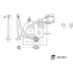 Vikšro valdymo svirtis
FEBI BILSTEIN 183593,
