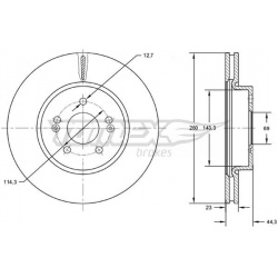 stabdžių diskas (1vnt)
                                TOMEX Brakes                                TX72-67, TOMEX Brakes, T