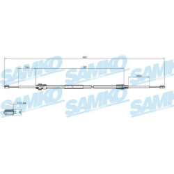 trosas, stovėjimo stabdys
                                SAMKO                                C0002B, SAMKO, C0002B, auto d