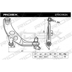 pakabos svirtis
                                RIDEX                                                273C0624, Nenurodytas ga