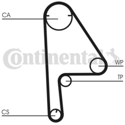paskirstymo diržas
CONTINENTAL CTAM CT1081, C