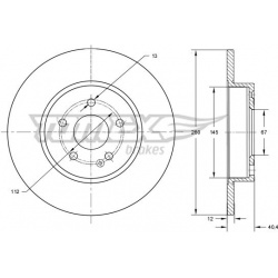 stabdžių diskas (1vnt)
                                TOMEX Brakes                                                TX74-06,