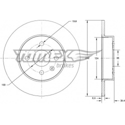 stabdžių diskas (1vnt)
                                TOMEX Brakes                                TX71-63, TOMEX Brakes, T