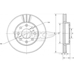 stabdžių diskas (1vnt)
                                TOMEX Brakes                                                TX70-92,