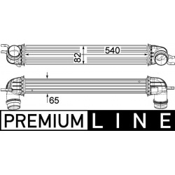 tarpinis suslėgto oro aušintuvas, kompresorius BEHR *** PREMIUM LINE ***
                                MAHLE             